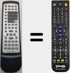 Comando à distância substituto de TE 4020AVD