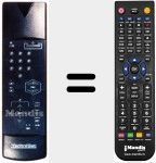 Comando à distância substituto de 100 TS 004