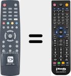 Comando à distância substituto de 42501810-1820