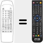 Comando à distância substituto de 10 P