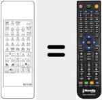 Comando à distância substituto de 807208