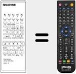 Comando &agrave; dist&acirc;ncia substituto de DIGI SYSTEM 6700 PIP