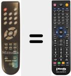 Comando à distância substituto de ESR 750