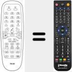 Comando à distância substituto de FB 201