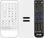 Comando &agrave; dist&acirc;ncia substituto de FULL DIGITAL 6500 ST