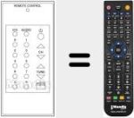 Comando &agrave; dist&acirc;ncia substituto de DX 1000