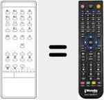 Comando &agrave; dist&acirc;ncia substituto de INFRARED 1030HV