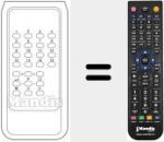 Comando &agrave; dist&acirc;ncia substituto de INFRARED 16 BN