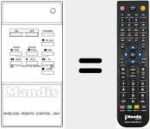 Comando à distância substituto de INFRARED T110 VPR
