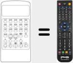 Comando &agrave; dist&acirc;ncia substituto de MULTIMAT 832