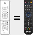 Comando à distância substituto de RC 200