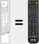 Comando à distância substituto de RC 348