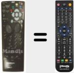 Comando &agrave; dist&acirc;ncia substituto de RCT 443