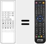 Comando &agrave; dist&acirc;ncia substituto de 39 CANAUX