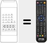 Comando à distância substituto de T 859