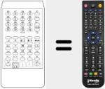 Comando à distância substituto de TELECOMPUTER 5500