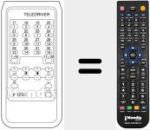 Comando &agrave; dist&acirc;ncia substituto de TELEDRIVER P 1250