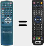 Comando à distância substituto de TLM 02