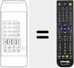 Comando &agrave; dist&acirc;ncia substituto de TP 875 F