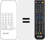 Comando &agrave; dist&acirc;ncia substituto de TVC 1016 T