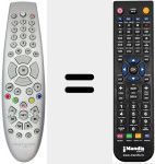 Comando &agrave; dist&acirc;ncia substituto de URC17010-01R00