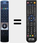 Comando à distância substituto de RC5116