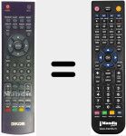 Comando à distância substituto de RCH-0001 P