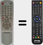 Comando à distância substituto de 00016H (AC5900016H)