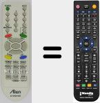 Comando à distância substituto de MI-6710V00124E
