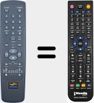 Comando &agrave; dist&acirc;ncia substituto de AUX001