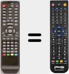 Comando &agrave; dist&acirc;ncia substituto de 2T360190062 (RCGU22WDVD3)