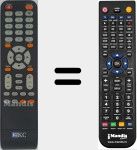 Comando à distância substituto de KC-3913