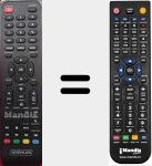 Comando à distância substituto de TKS65SM01