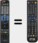 Comando à distância substituto de MI-AKB72914065