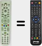 Comando &agrave; dist&acirc;ncia substituto de XBox 360 Universal Media Remote (XBOX360-Universal)