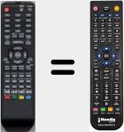 Comando à distância substituto de RC53ATVDVD