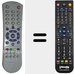 Comando à distância substituto de TM3702 (631020001531-1)
