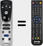 Comando à distância substituto de RC-DV310