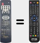 Comando &agrave; dist&acirc;ncia substituto de RC5300SR