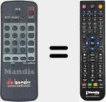 Comando &agrave; dist&acirc;ncia substituto de REMCON1642