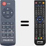 Comando à distância substituto de REMCON1982