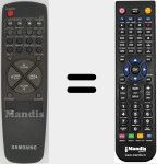 Comando à distância substituto de AH59-10080E