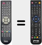 Comando &agrave; dist&acirc;ncia substituto de REMCON1170