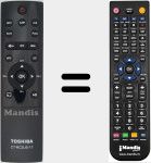 Comando &agrave; dist&acirc;ncia substituto de CT-RC2US-17