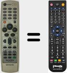 Comando &agrave; dist&acirc;ncia substituto de RC-AVR05 (U0057808U)