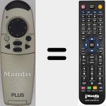 Comando à distância substituto de U3-800R