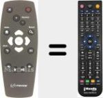 Comando &agrave; dist&acirc;ncia substituto de CA21KDV-LF2018 (URC395000-00R00)