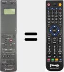 Comando &agrave; dist&acirc;ncia substituto de VT-RM 823E