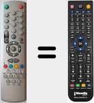 Comando &agrave; dist&acirc;ncia substituto de RC2240 (20216219)