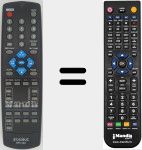 Comando à distância substituto de SR1443